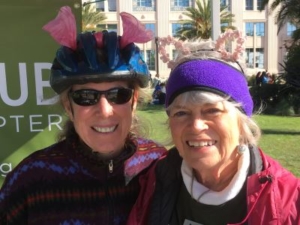 At the San Diego Women's Day March with Karenlee Robinson