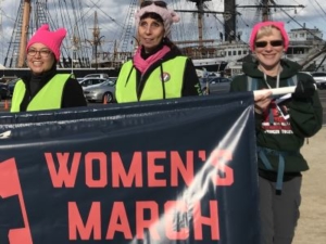 At the 2018 San Diego Women's March with Sierra Club Member and Activist Starla Rivers