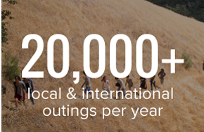 20,000 Local & International Outings per Year