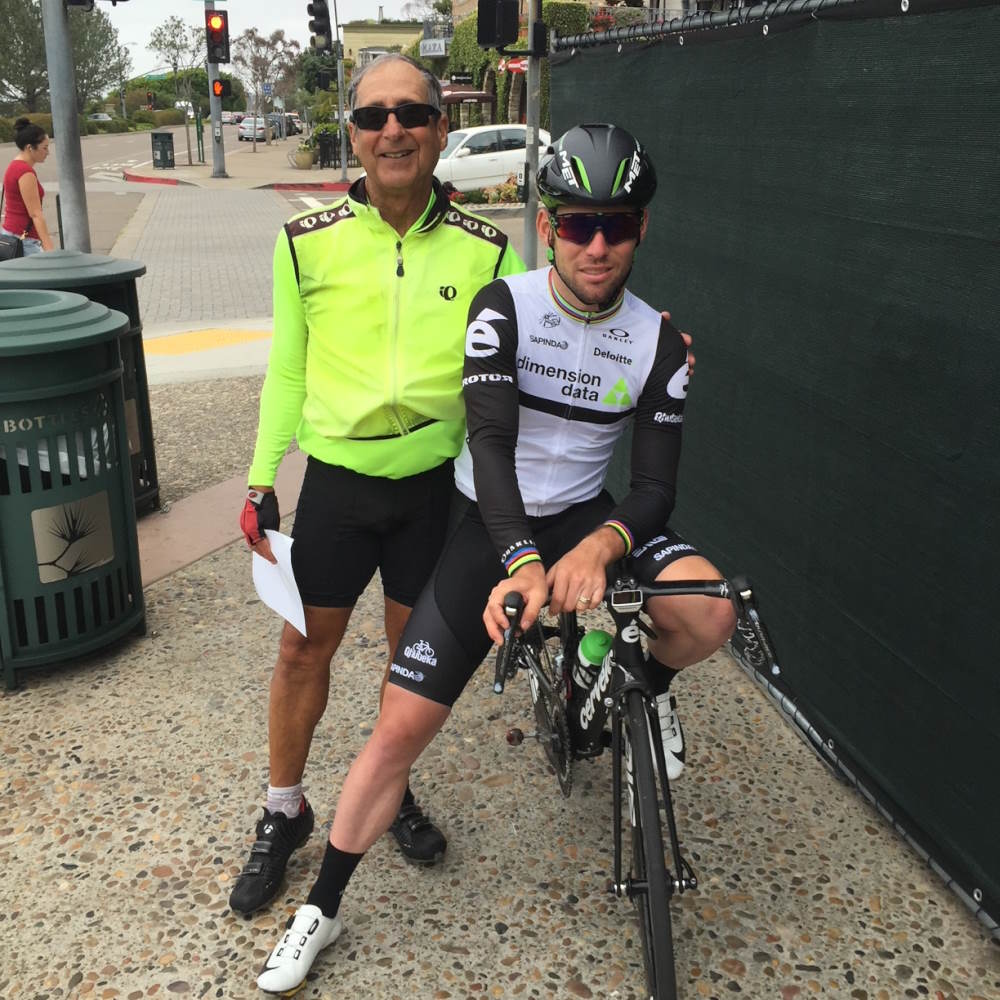 Myles Pomeroy, Sierra Club San Diego Bike Leader with a participant