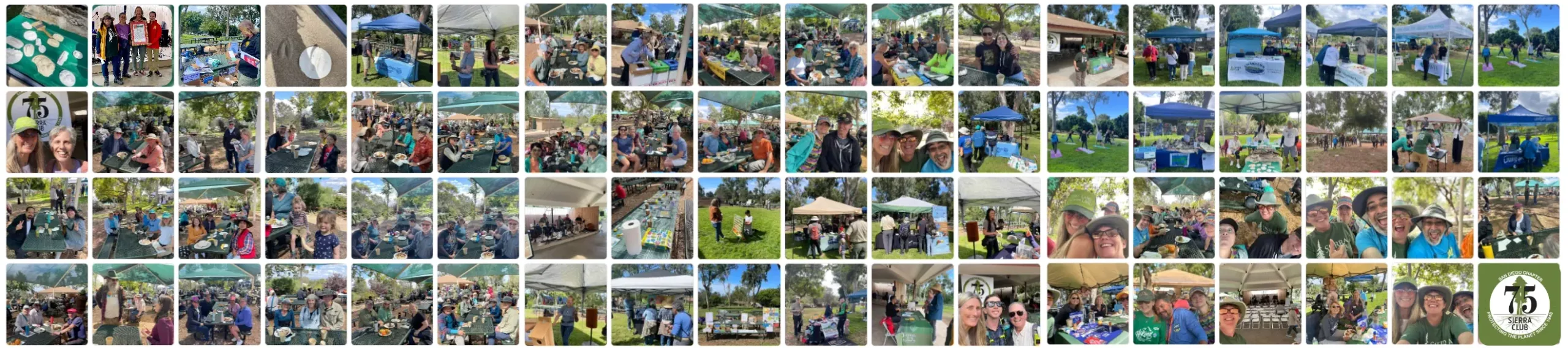 Sierra Club San Diego 75th Anniversary Picnic Photo Collage